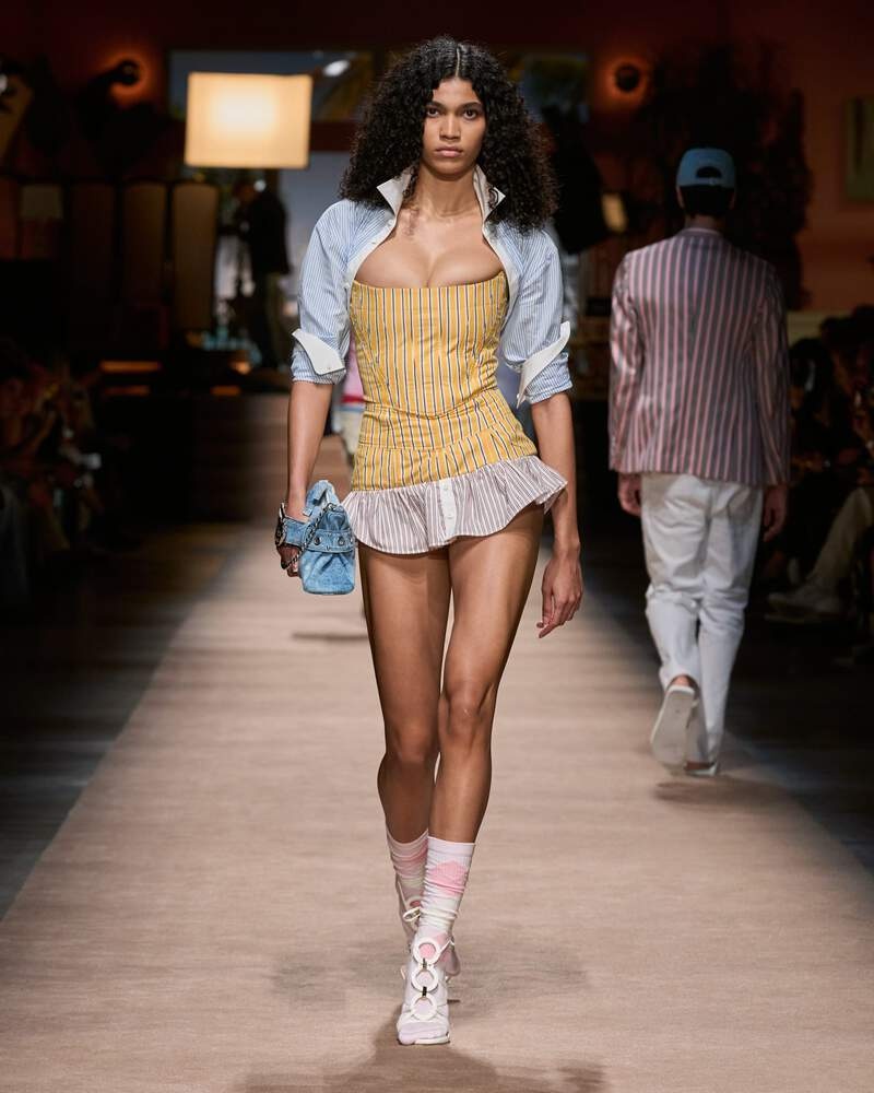 PREPPY HIGH SOCKS WITH RHINESTONES - 5