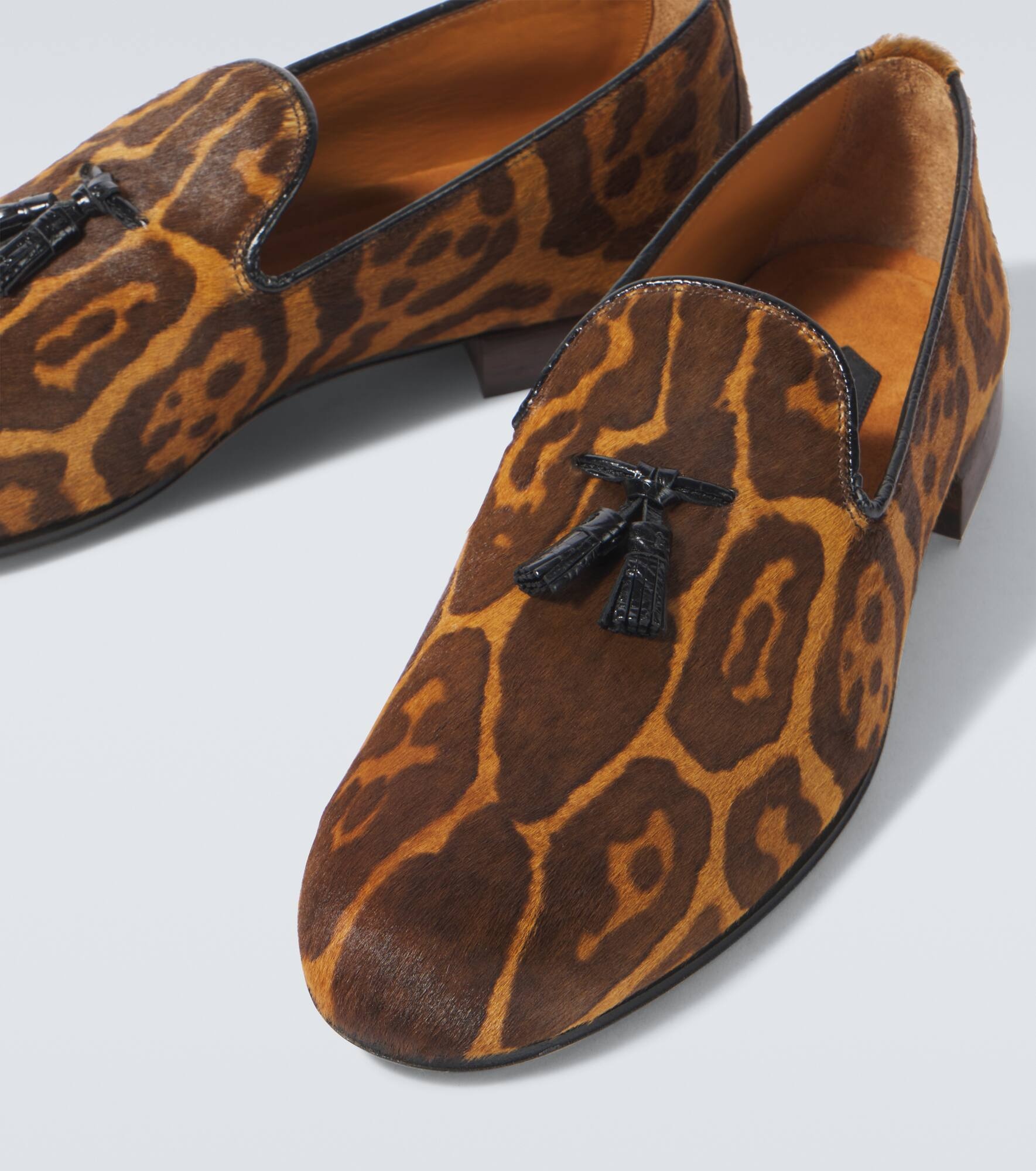Nicolas leopard-print calf hair loafers - 3