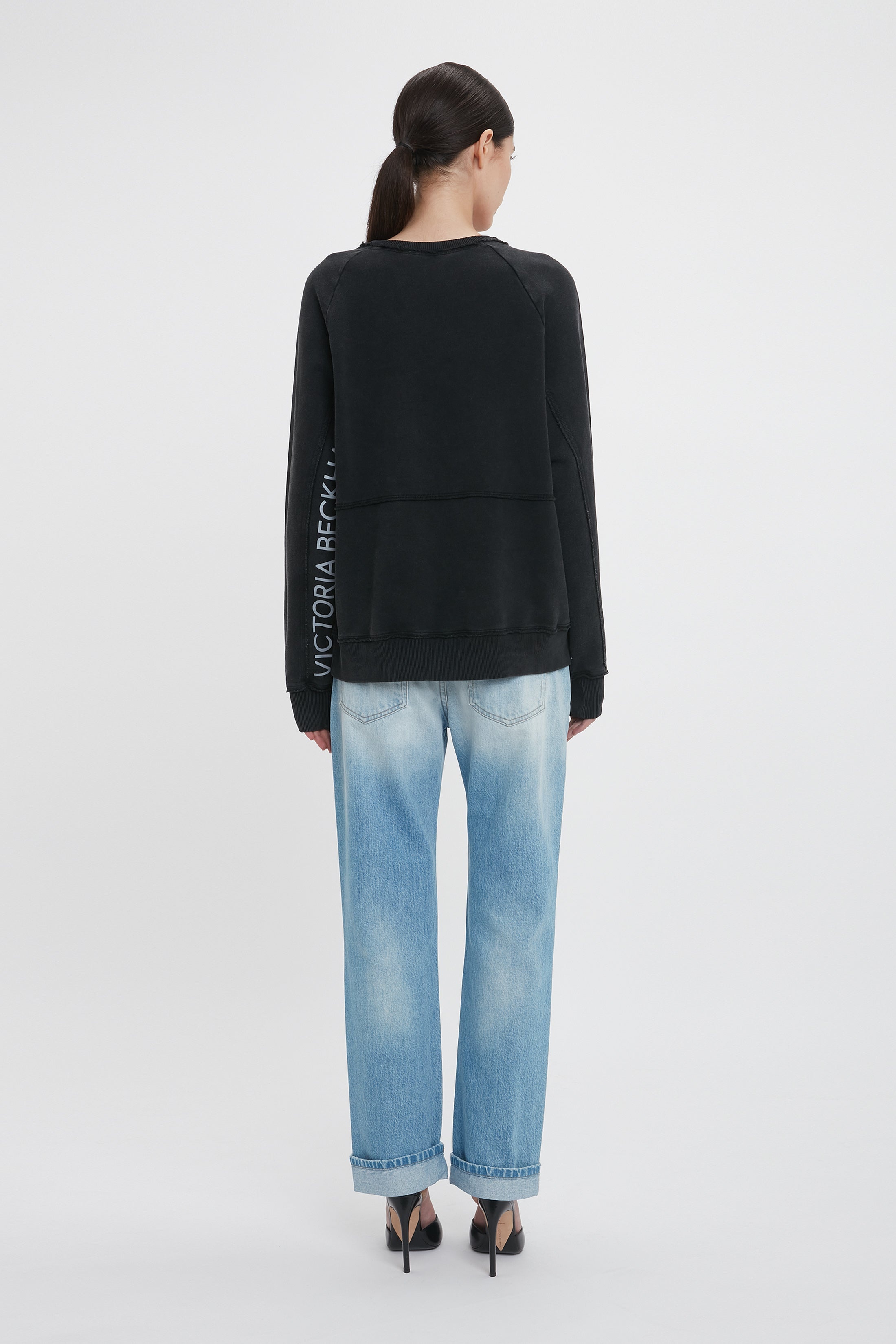 Branded Sweatshirt In Black - 4