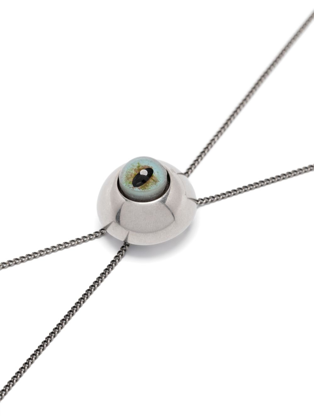Cat Eye Rattle Bolo Tie necklace - 3