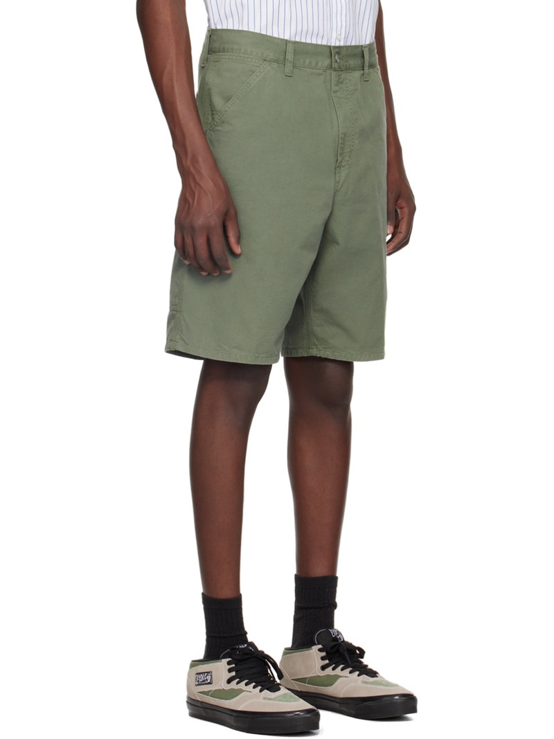 Khaki Single Knee Shorts 2
