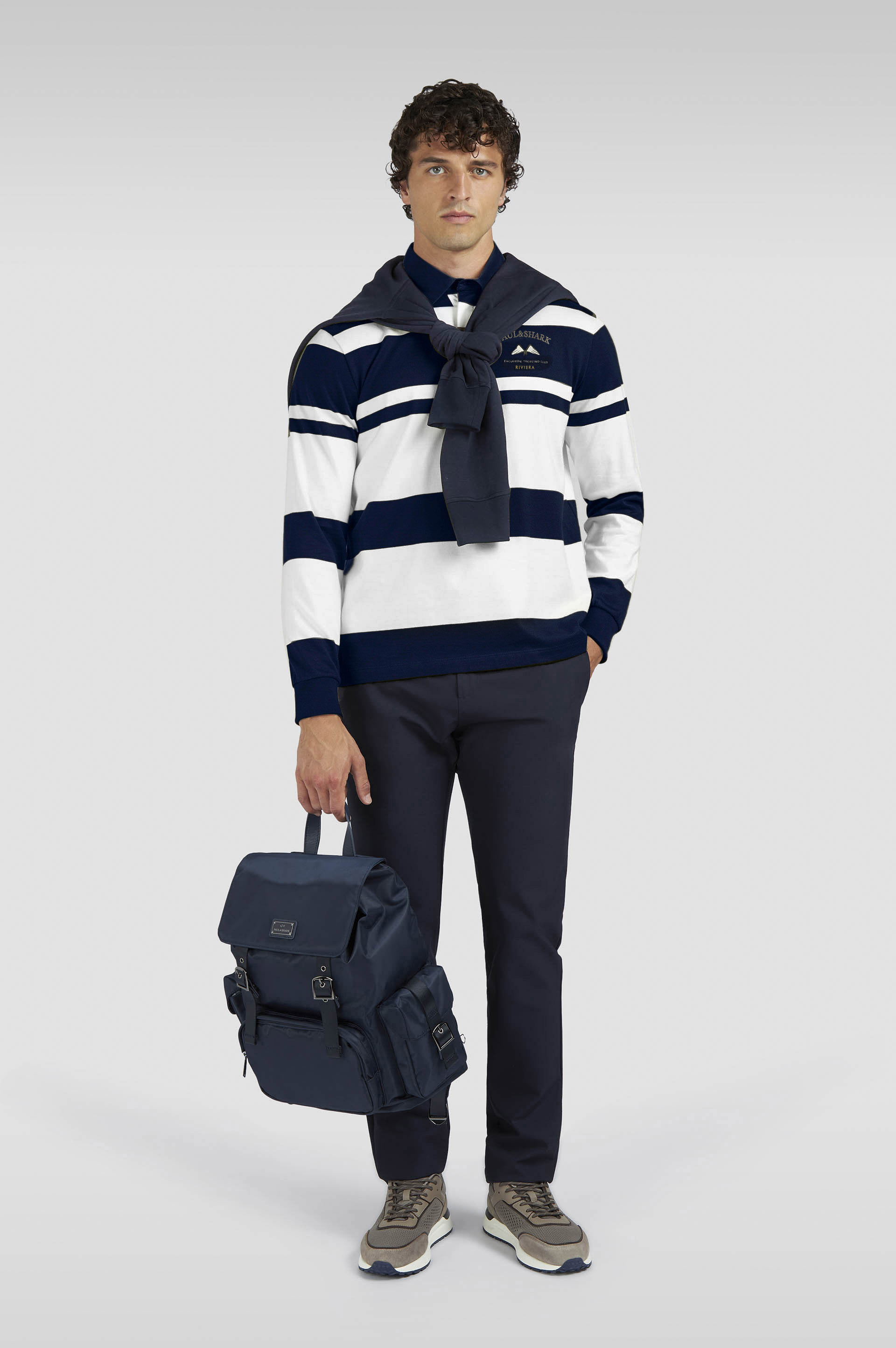 COTTON JERSEY RUGBY POLO SHIRT WITH EMBROIDERY - 2