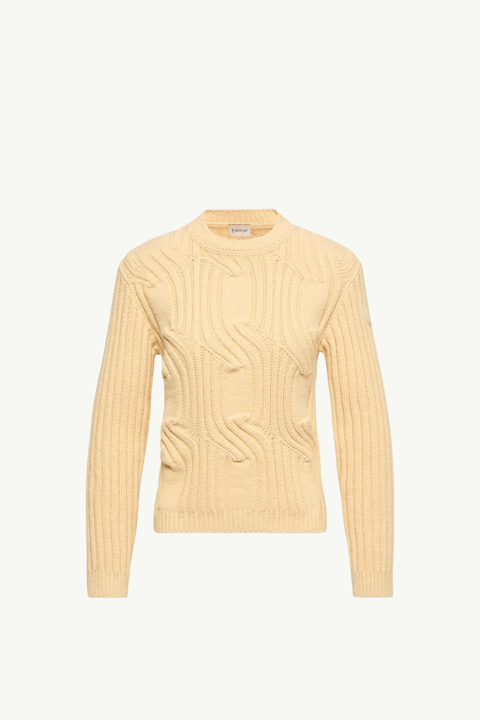 Chain Knit Cotton Blend Sweater - 1