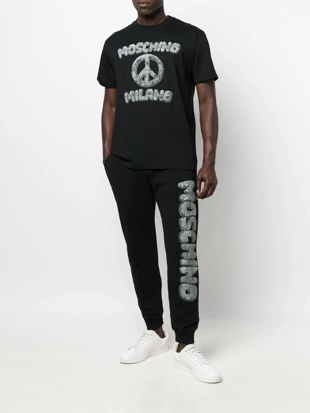 logo-print detail track pants - 2