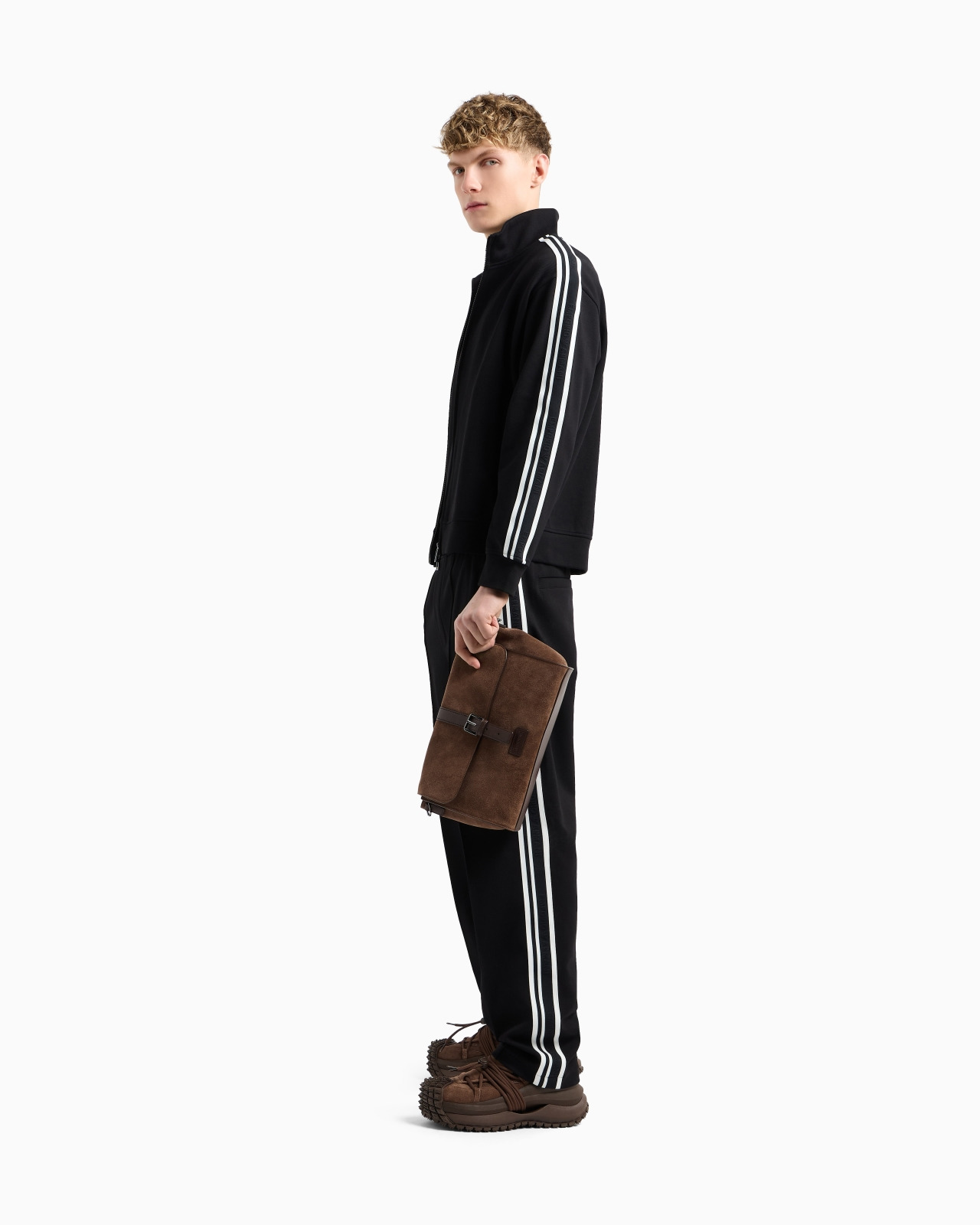 JERSEY TROUSERS WITH LOGO BANDS - 2
