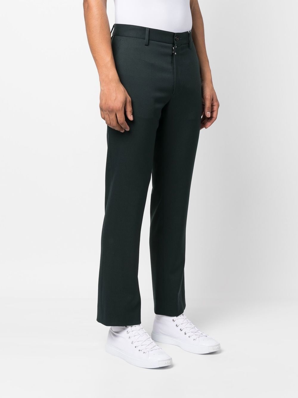 slim-cut leg trousers - 3