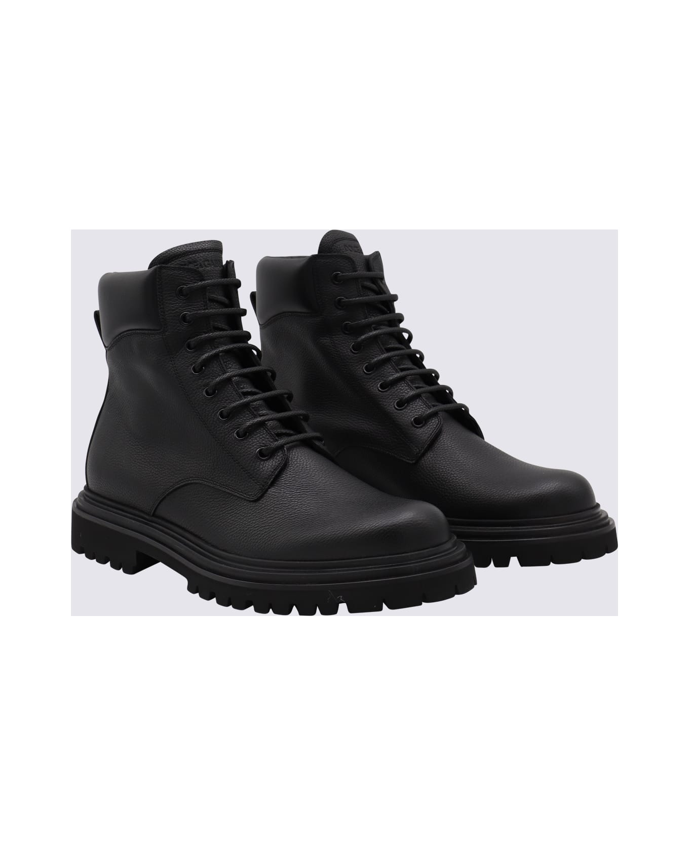 Black Leather Boots - 2