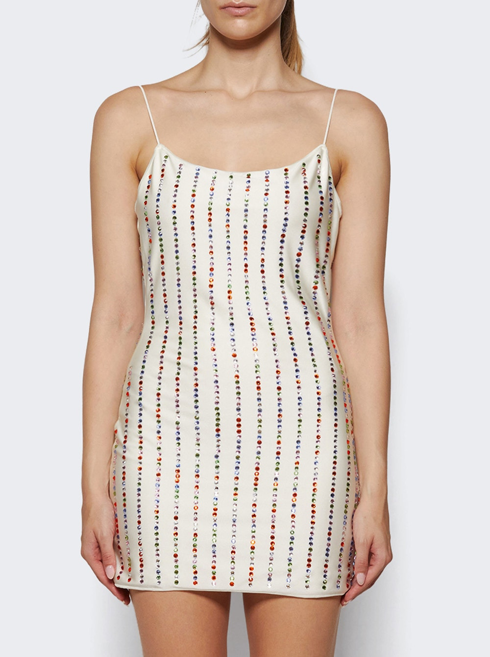 Soft Gem Mini Dress White And Multicolor - 2