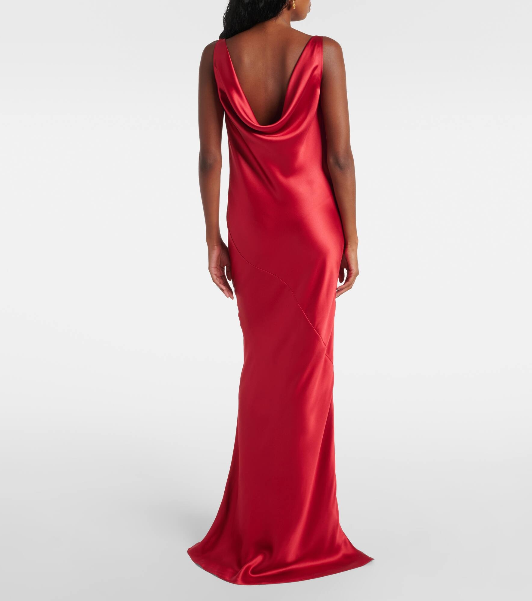 Silk satin gown - 3