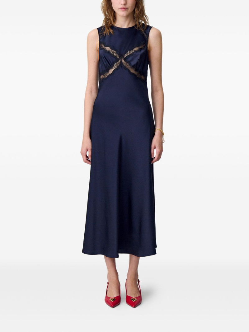 Claudie Pierlot lace-insert slip dress outlook