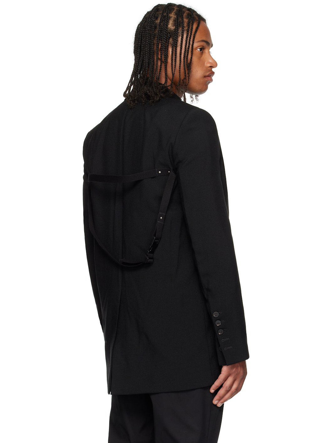 Black Concordians Wool Blazer - 3