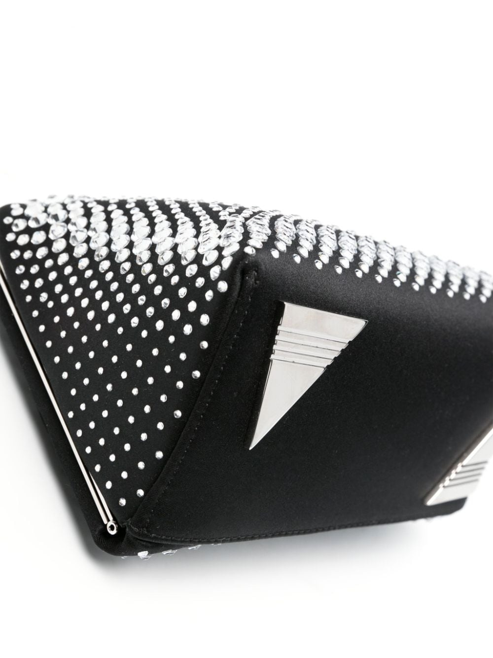 Midnight rhinestone-embellished clutch bag - 4