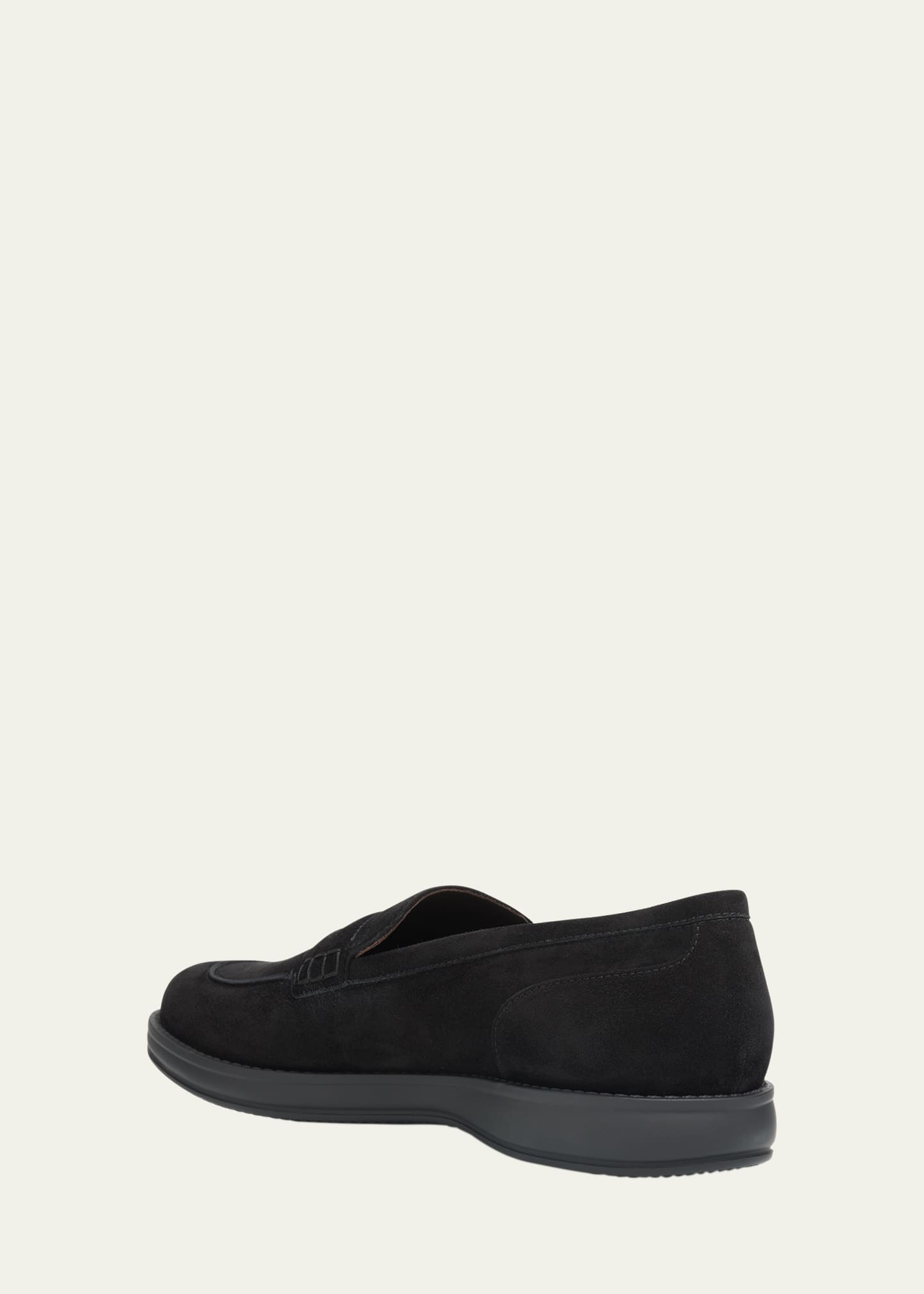 Men's Journey Suede Rubber-Sole Penny Loafers - 4