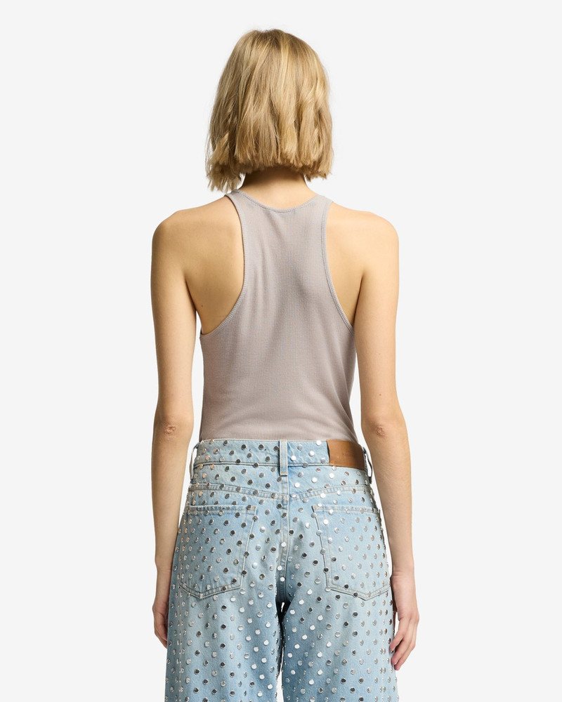 Racer Front Tank in Plum 5
