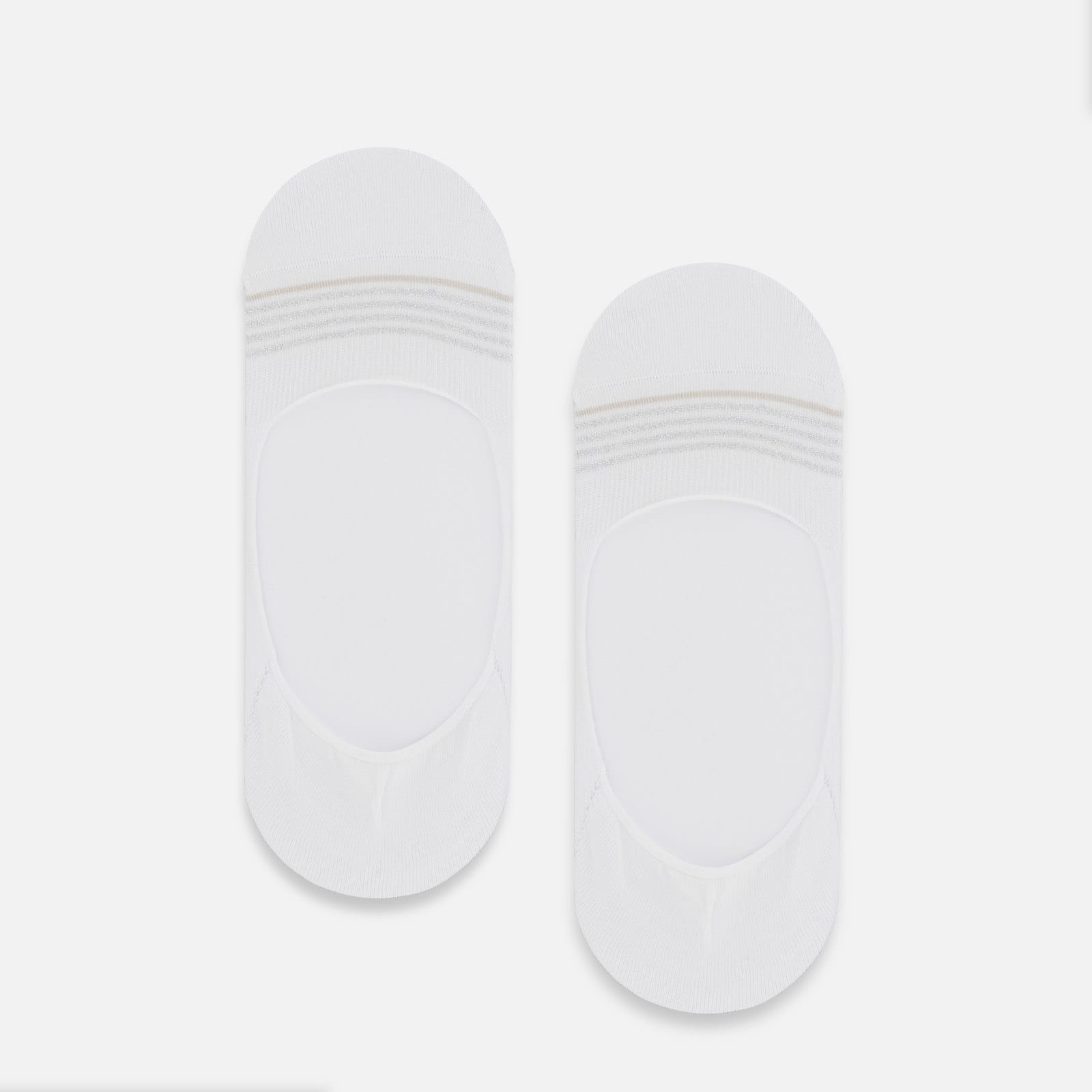 Solid Color Footlets White - 1