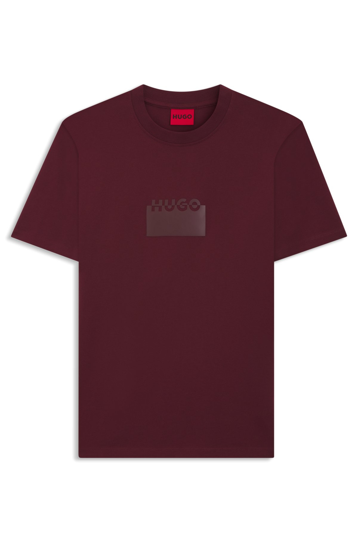 COTTON JERSEY T-SHIRT WITH MIXED-PRINT LOGO - 1