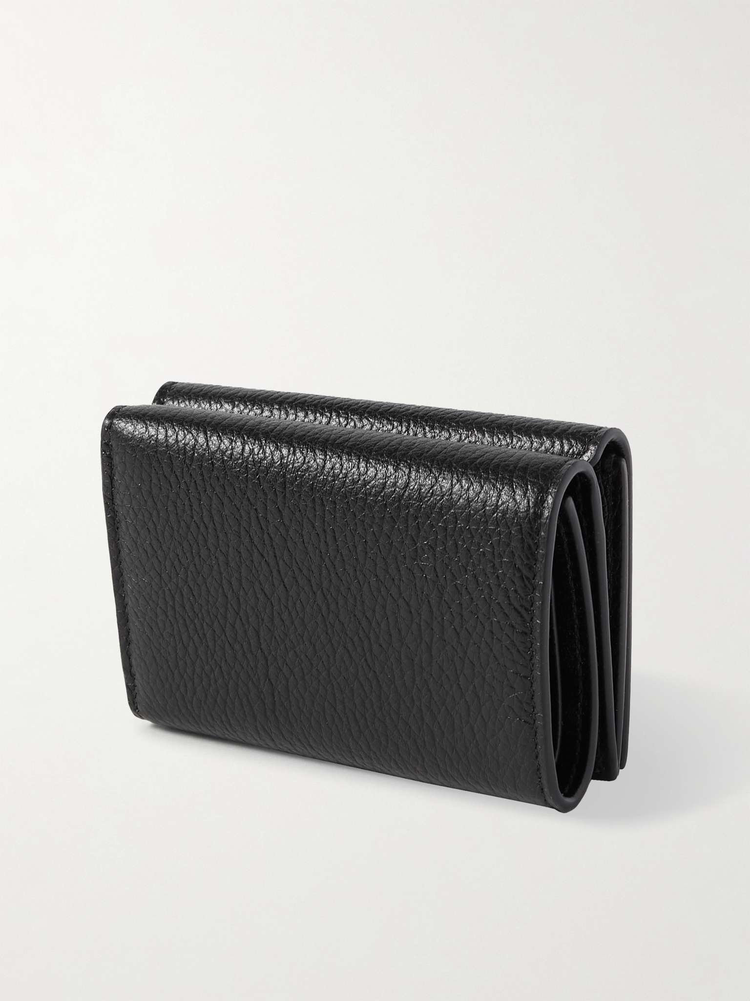 Logo-Print Full-Grain Leather Billfold Wallet - 3