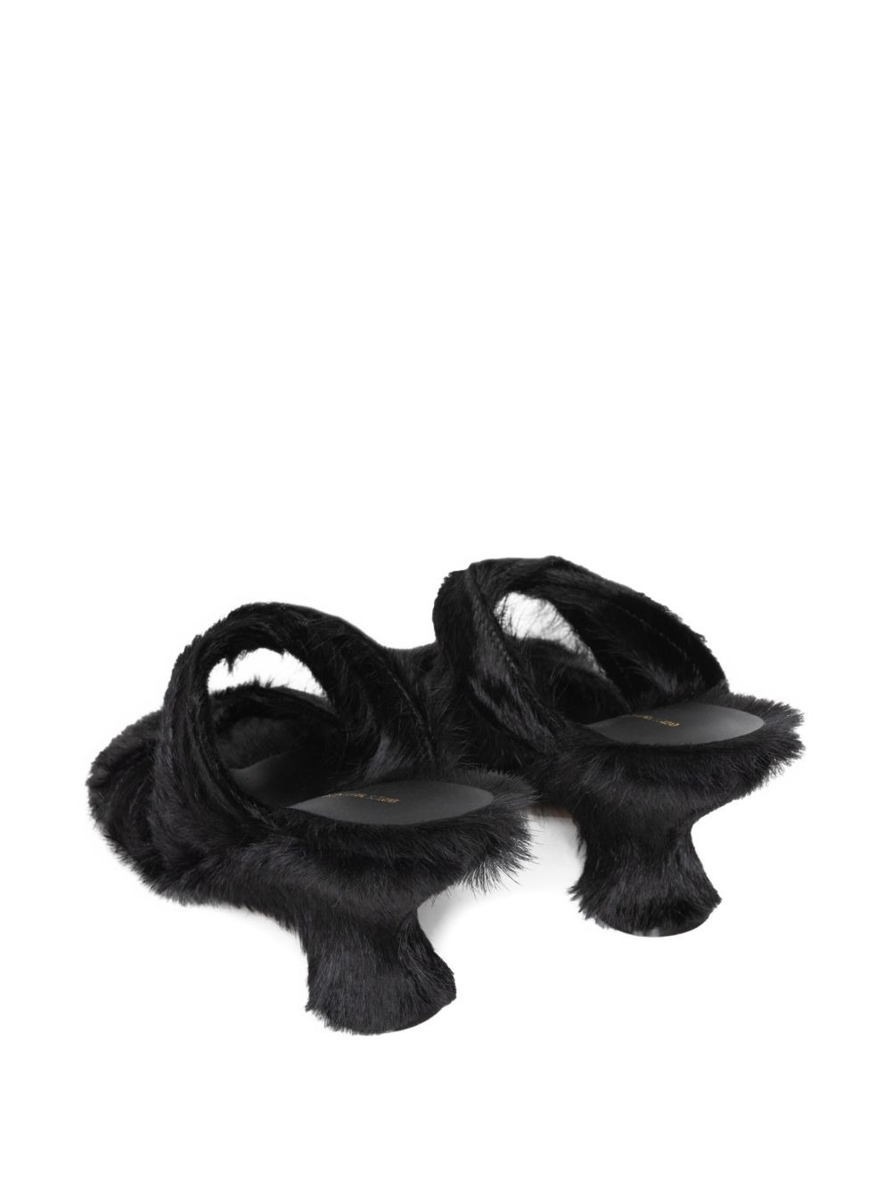 75mm pony-hair sculpted-heel sandals - 4