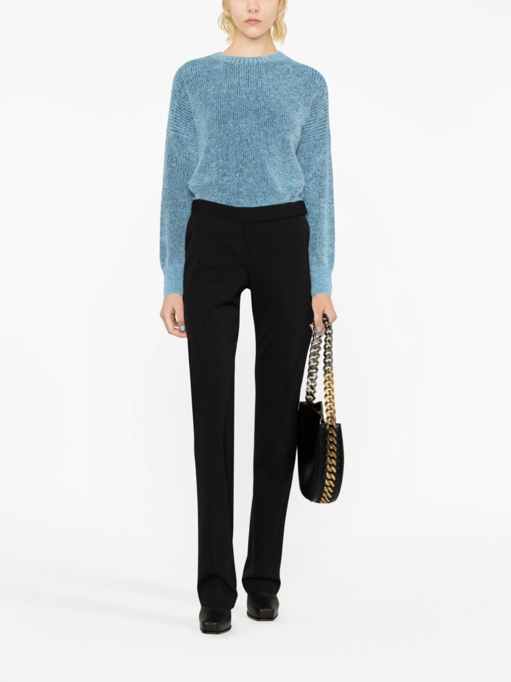 high-waist flared trousers - 2
