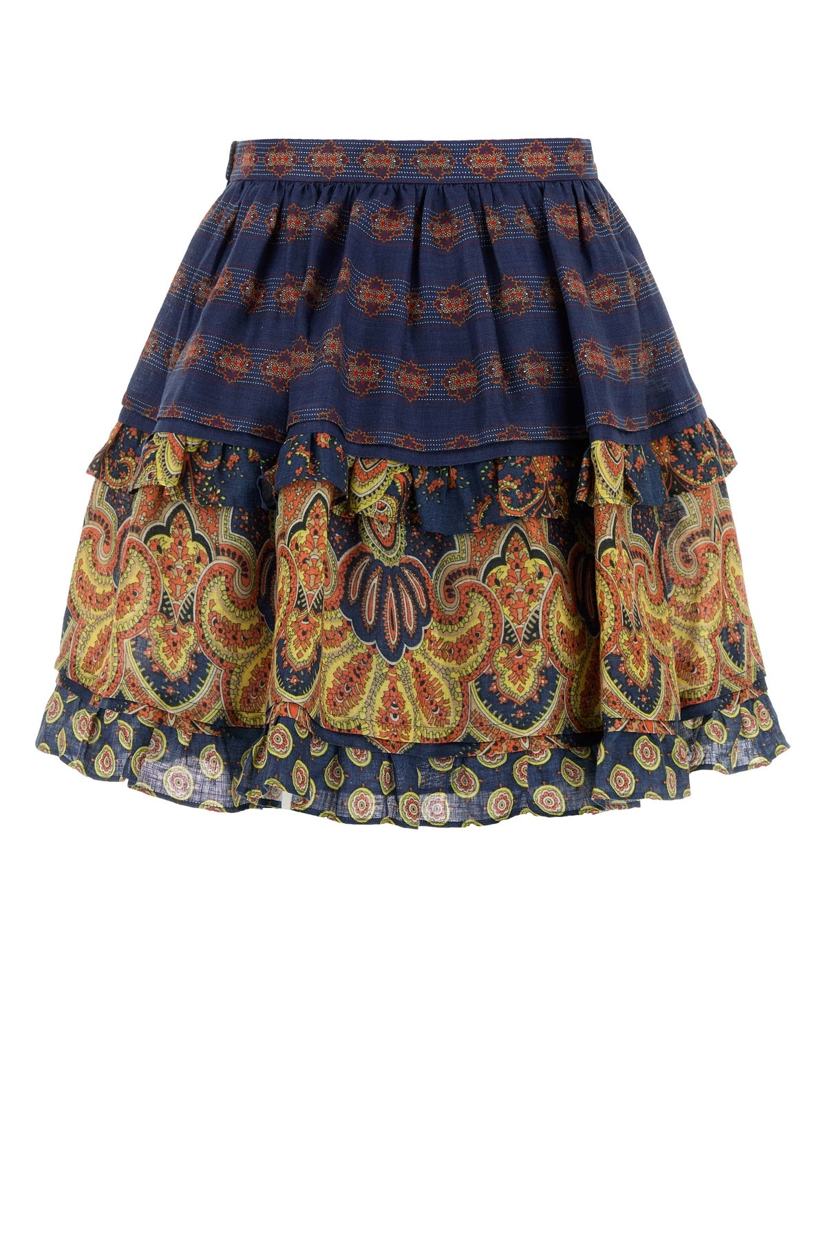 Printed linen skirt - 2