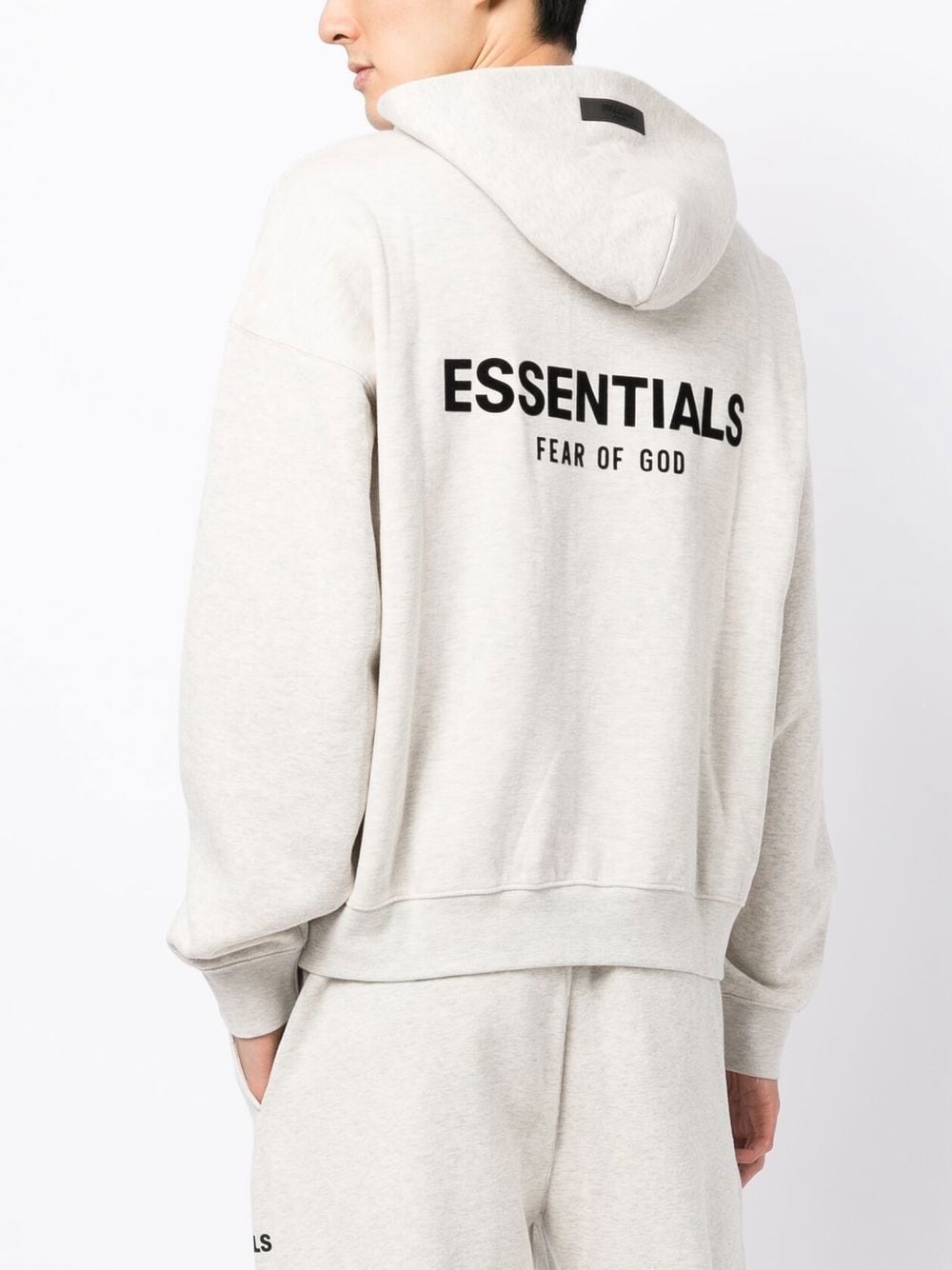 logo-print cotton-blend hoodie - 2