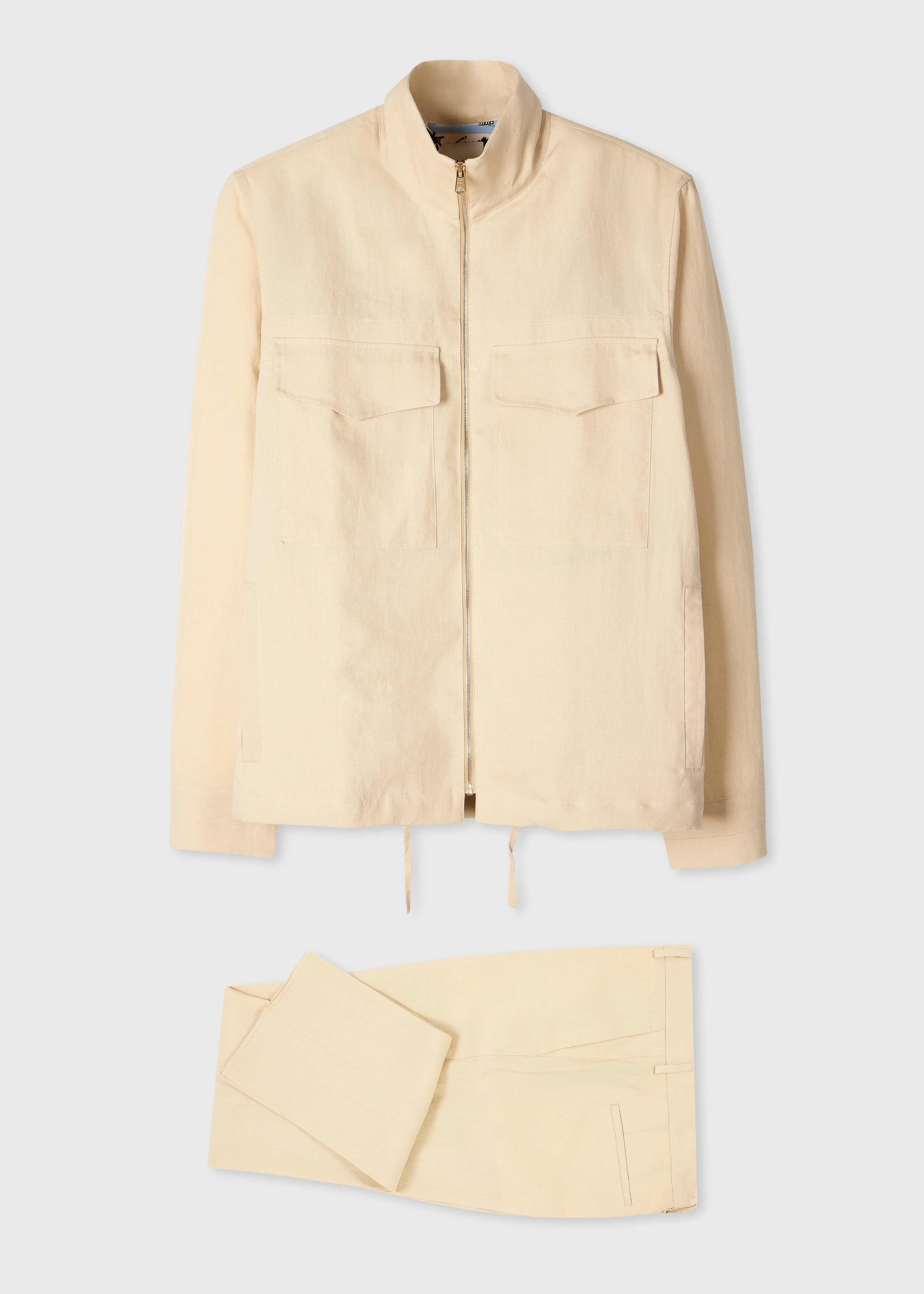 Ecru Linen Patch-Pocket Co-ord - 1