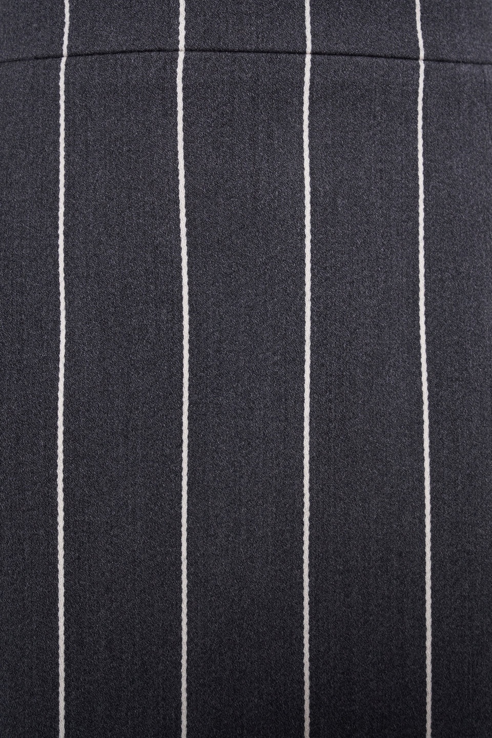 LIGHT WOOL PINSTRIPE MIDI SKIRT - 3