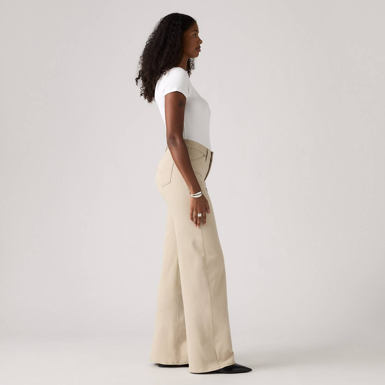 318 SHAPING NOTCH BACK WIDE LEG WOMEN'S JEANS - 4