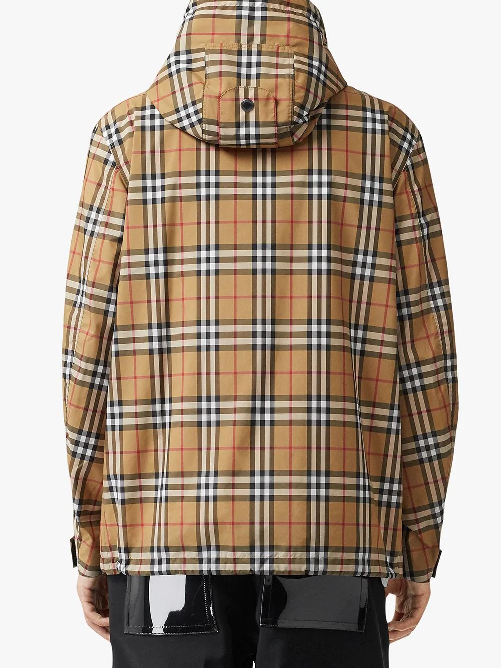 checked hooded jacket - 4