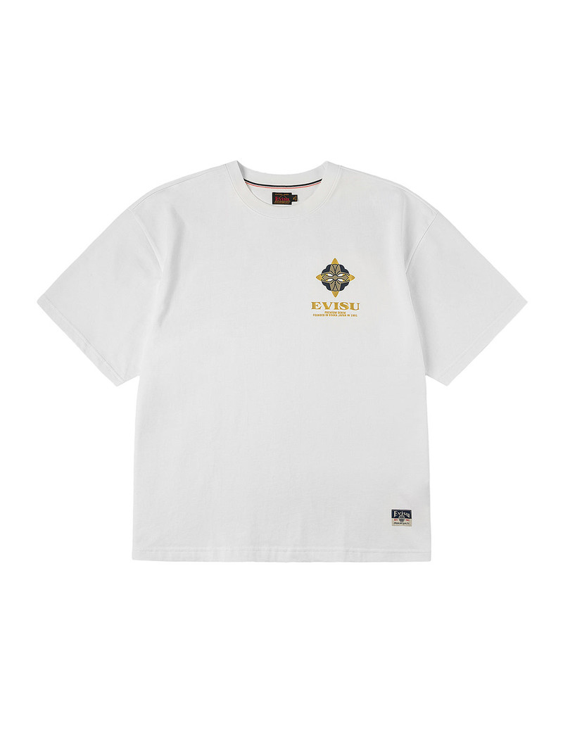 Crane Flying Wings with Daicock Print Loose Fit T-Shirt 1