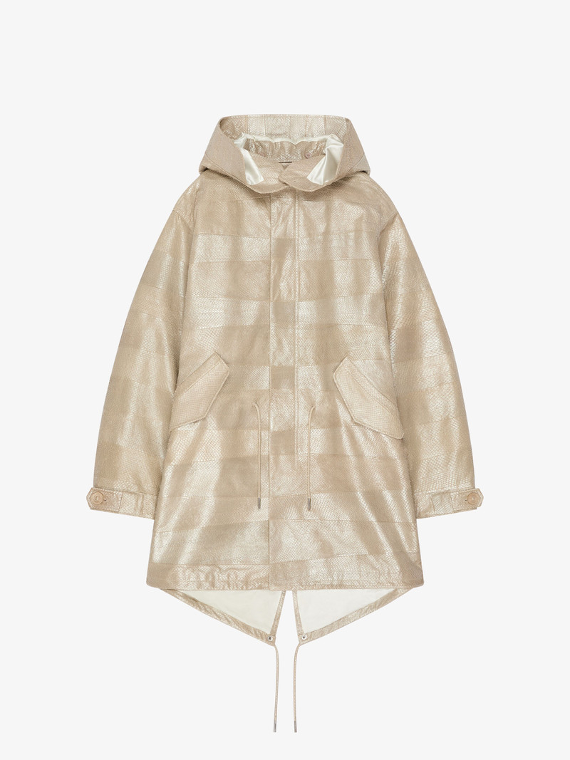 PARKA IN SALMON LEATHER 1