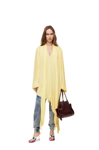 Loewe Asymmetric dress in viscose crepe jersey outlook