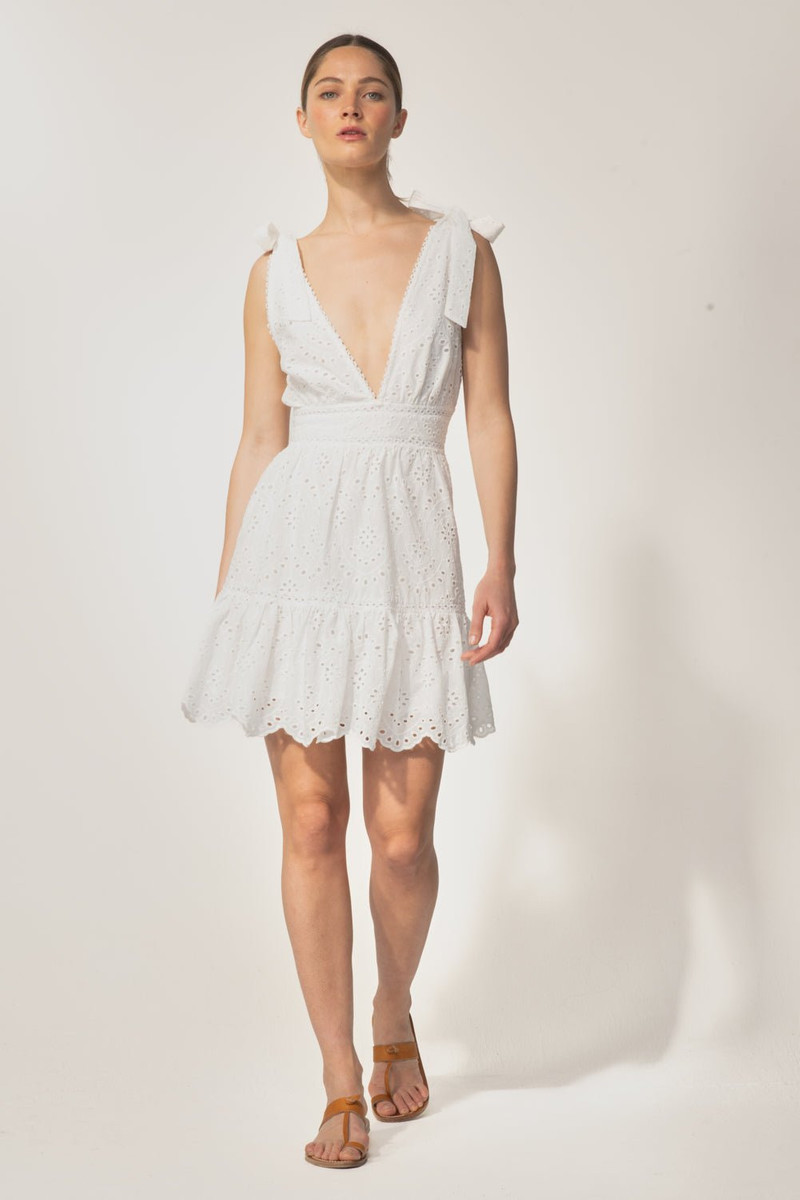 Mini Dress Cara - Natural White 1