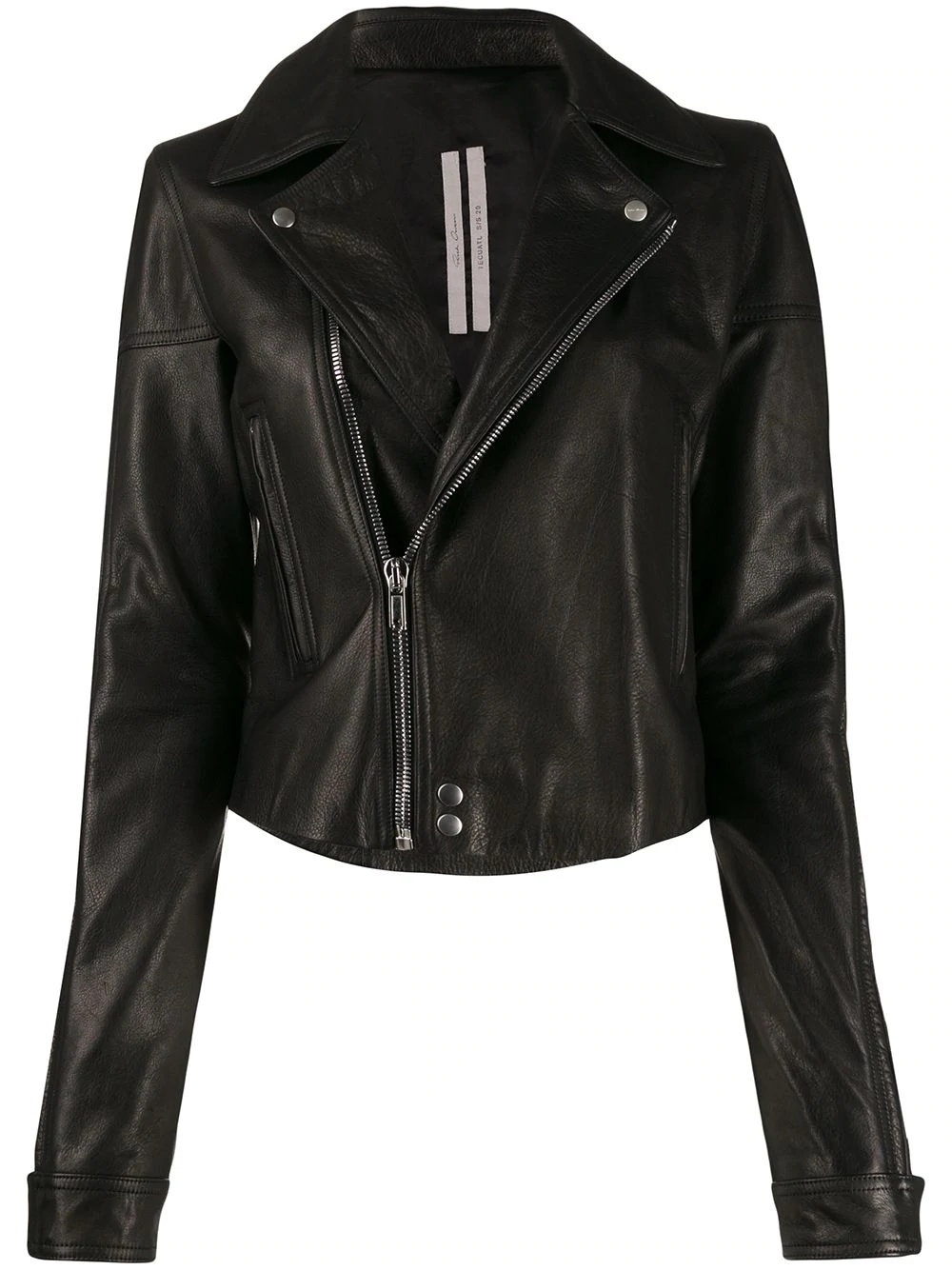 calf leather biker jacket - 1