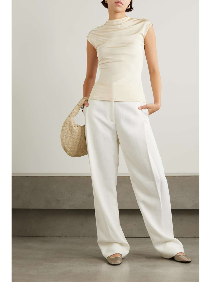 TOVE Gabrielle woven wide-leg pants outlook