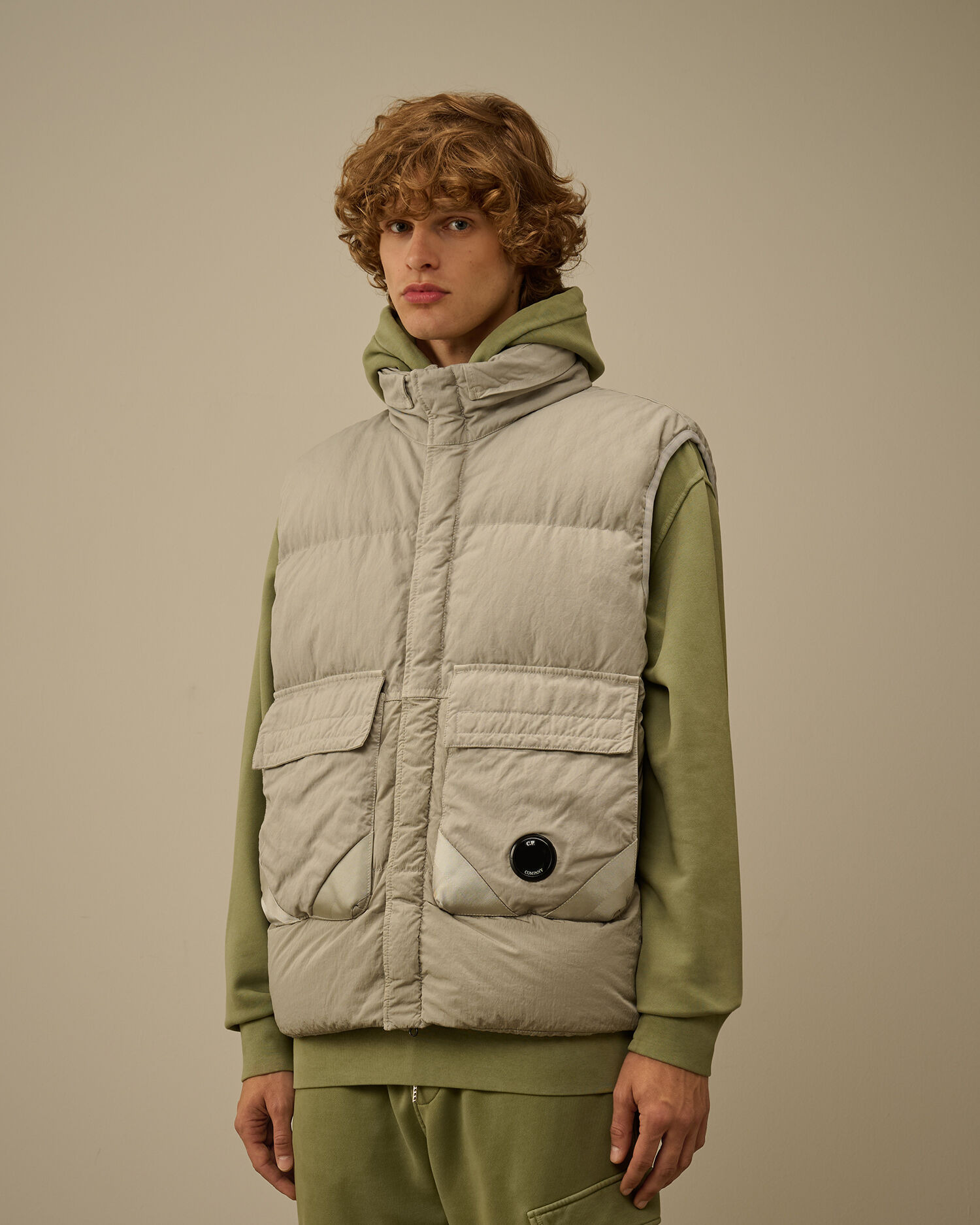 Eco-Chrome R Mixed Hooded Down Gilet - 3