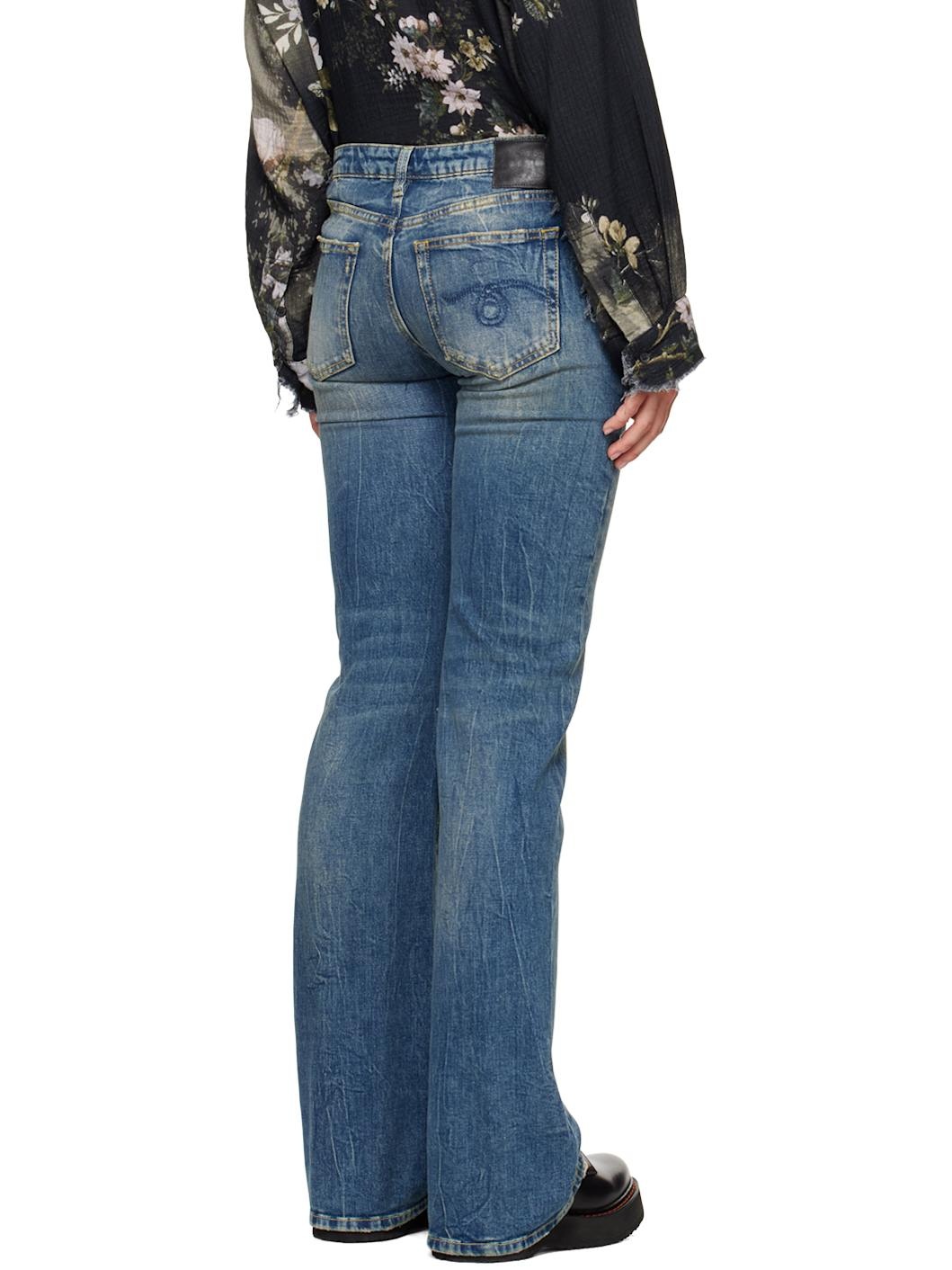 Blue Kick Fit Jeans - 3