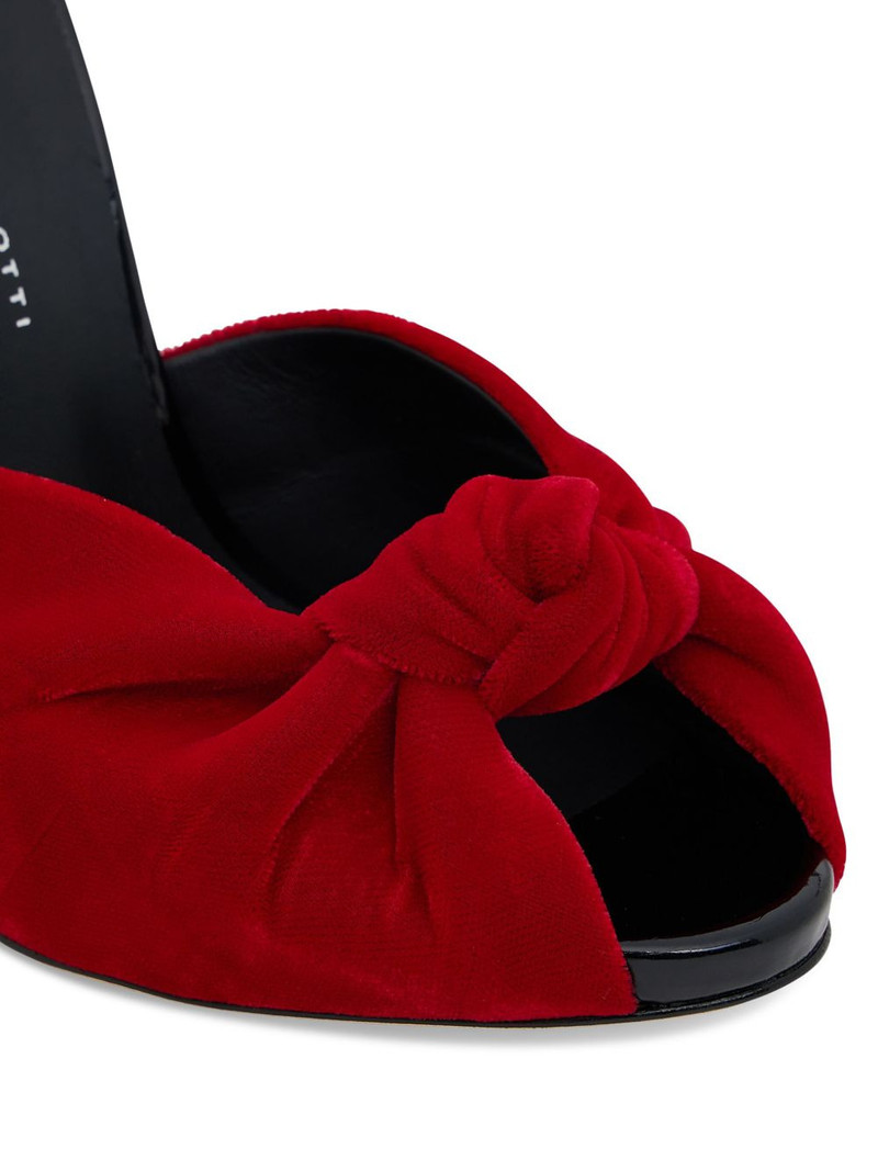 Bridget 120mm velvet sandals 4