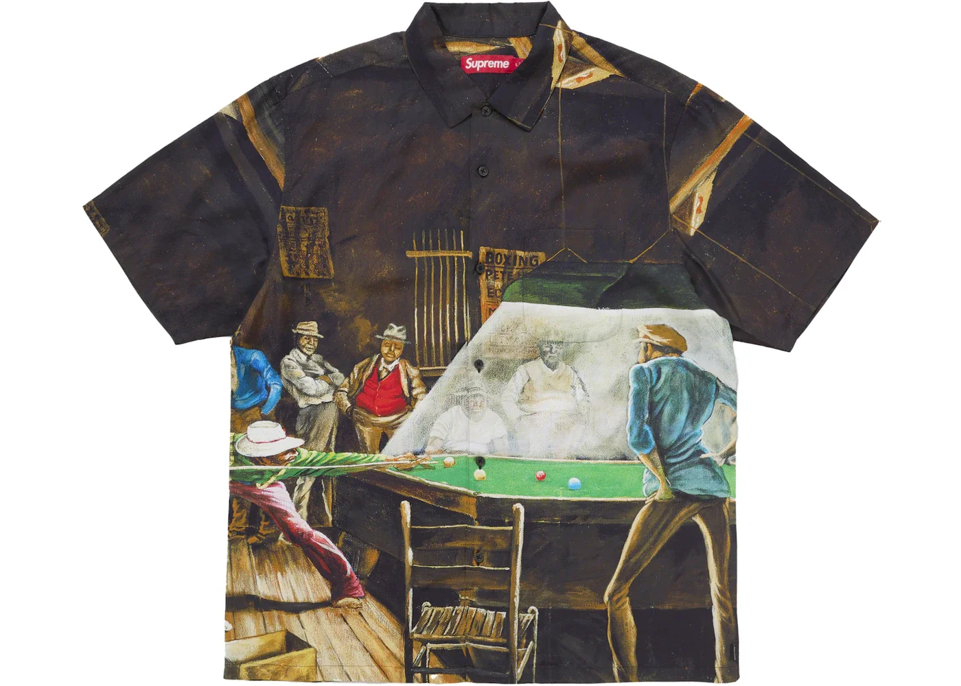 Supreme Ernie Barnes S/S Shirt Pool Hall - 1