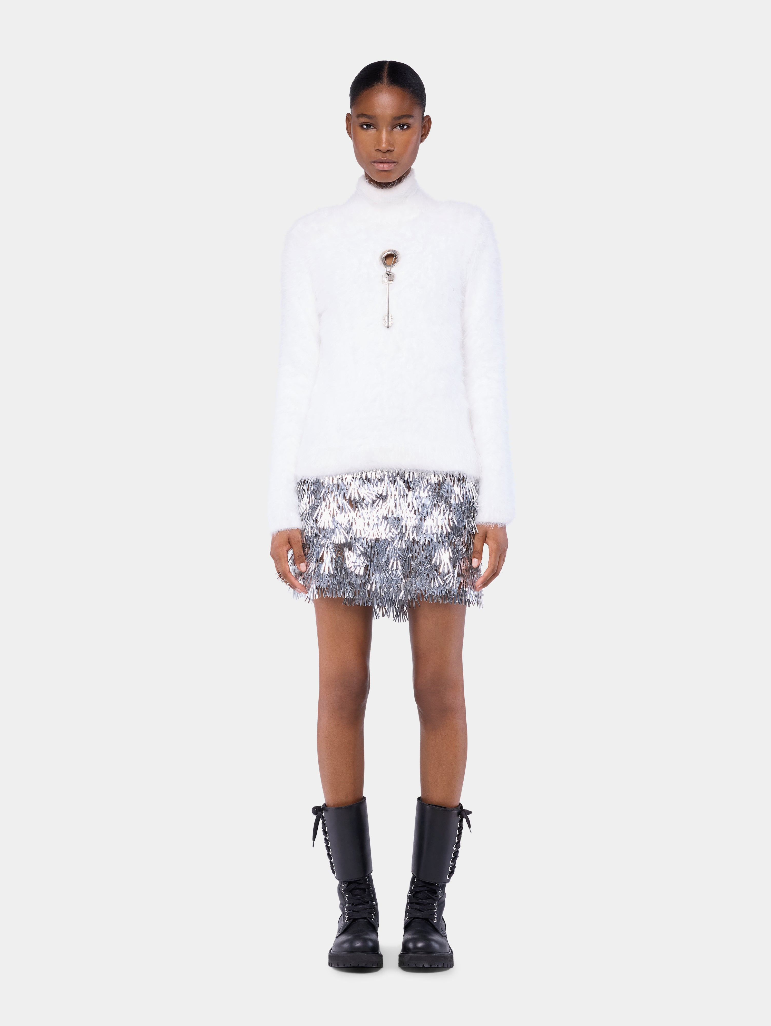 TURTLE-NECK TOP IN BRUSHED KNIT - 2
