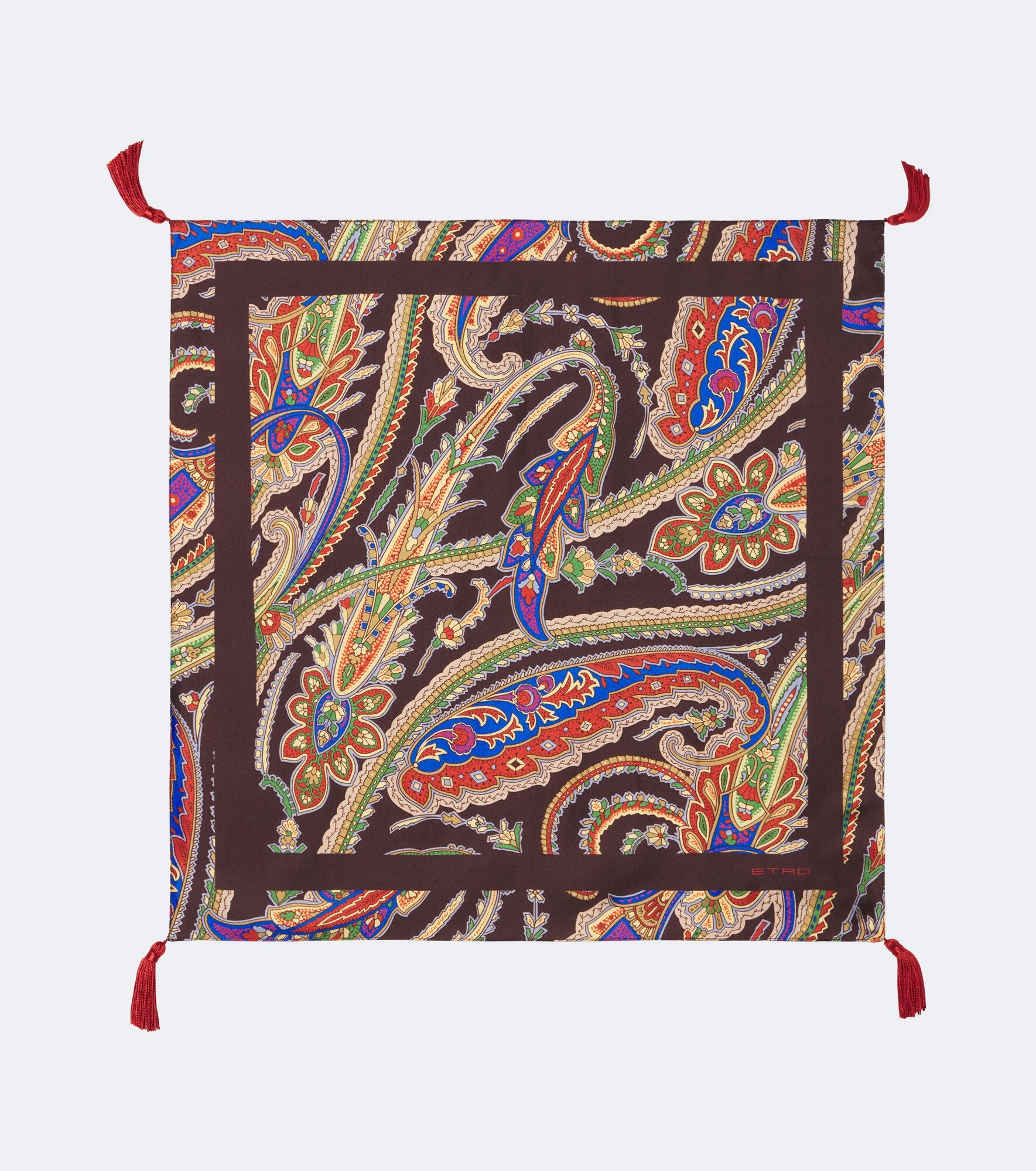 Paisley silk scarf - 1