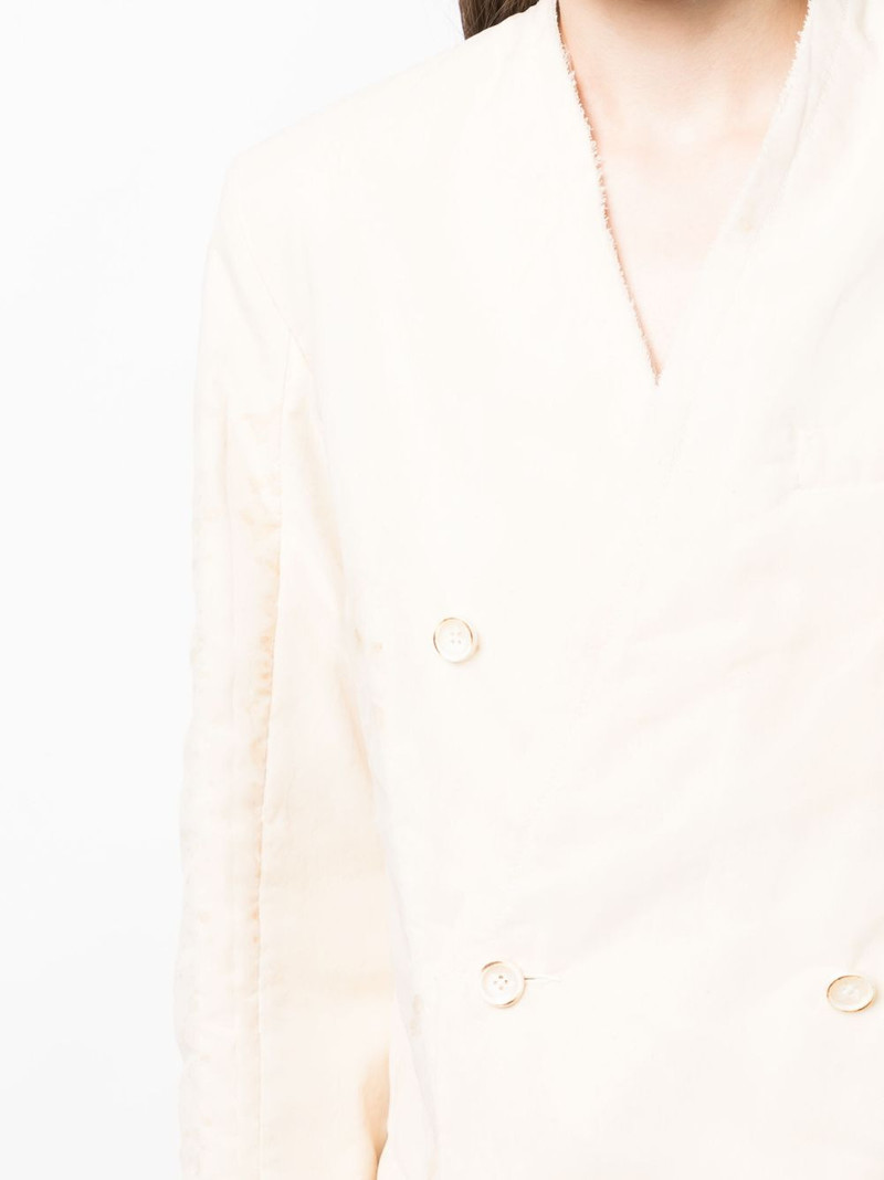 cotton double-breasted blazer 5