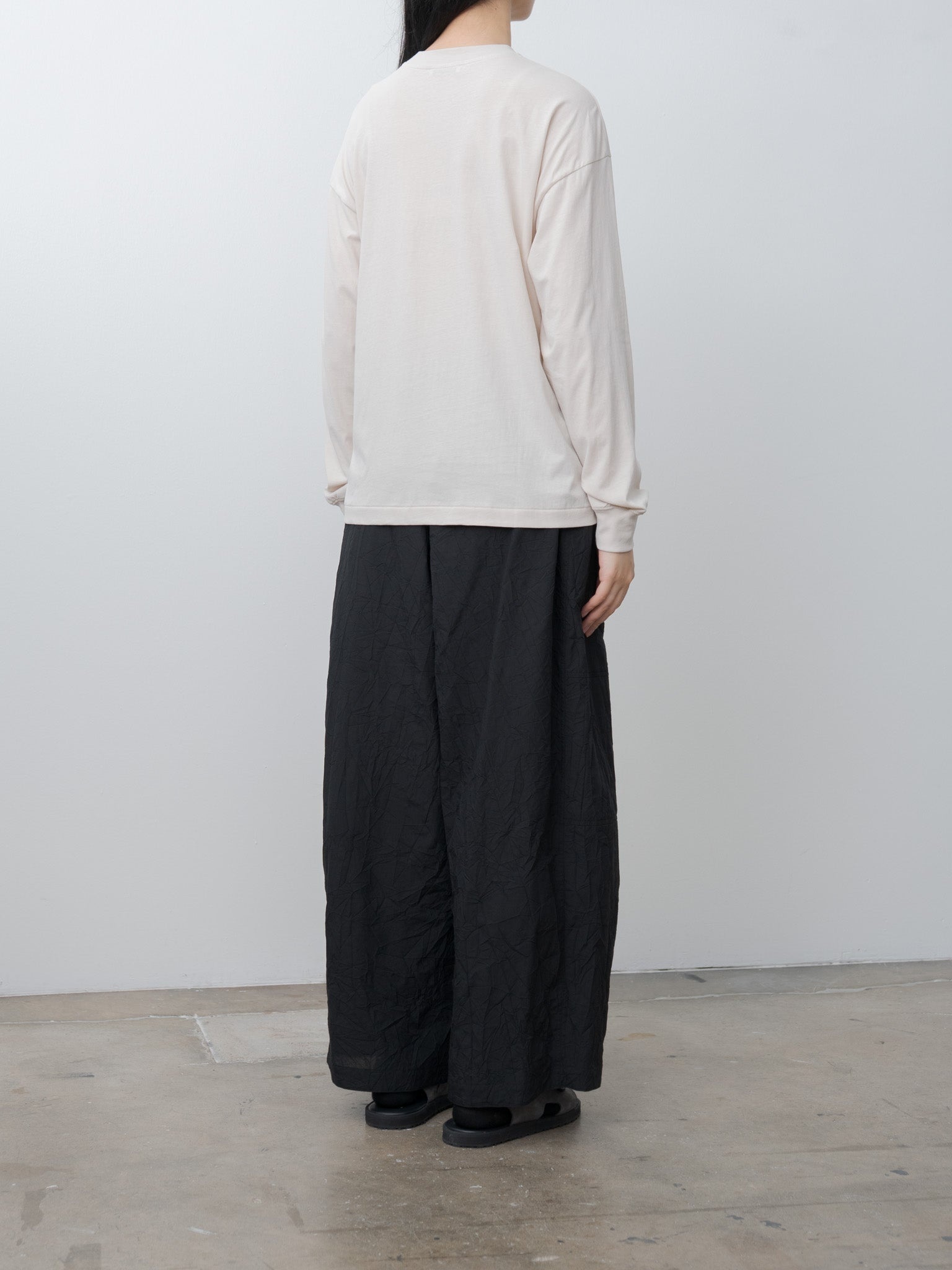 Fresca Nubuck Long Sleeve T-Shirt - Warm White - 4