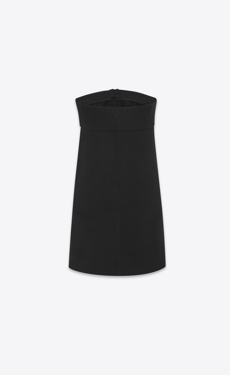 SAINT LAURENT bustier dress in crepe satin outlook