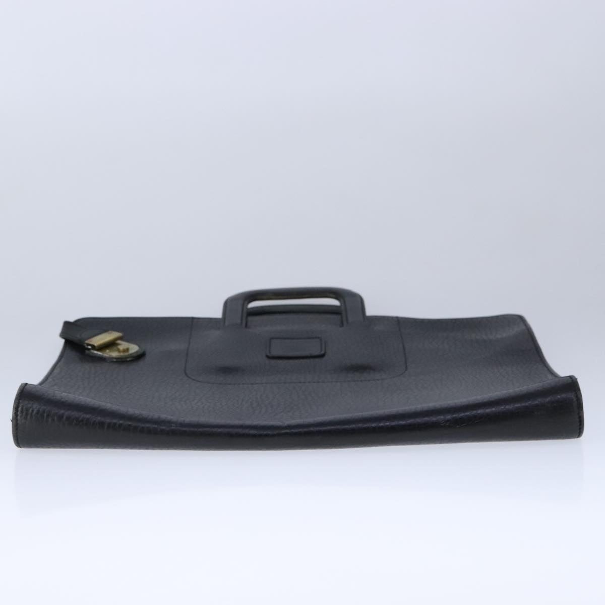 Burberry Business Bag Leather Black Gold - 5