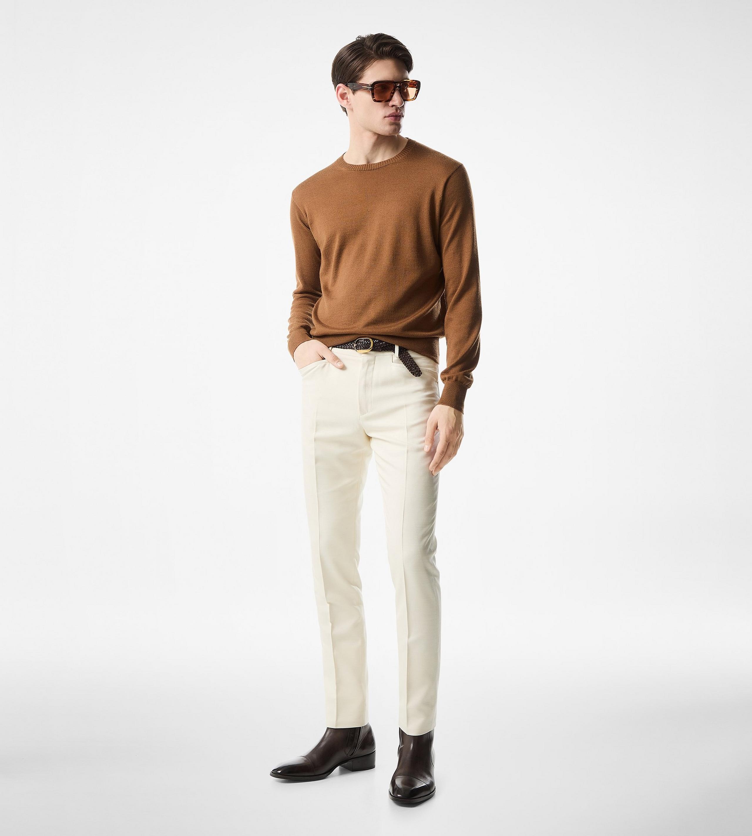 SEAMLESS ALPACA SILK CREW NECK - 2