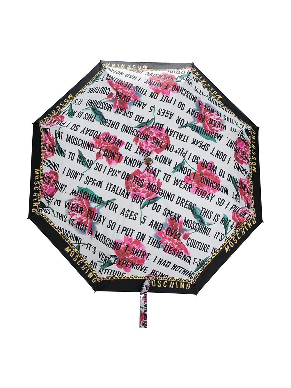 slogan print umbrella - 1