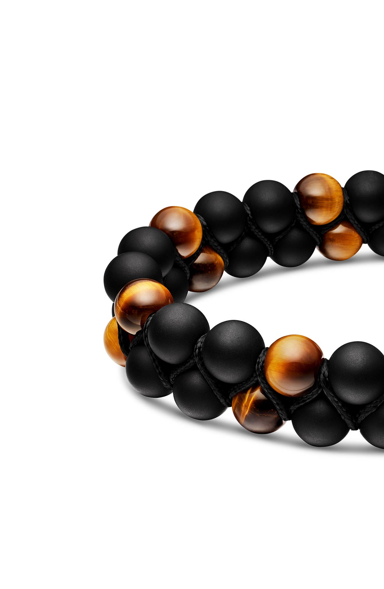 David Yurman Spiritual Beads Two Row Woven Bracelet, 8mm in Zdnublack Onyx at Nordstrom - 3
