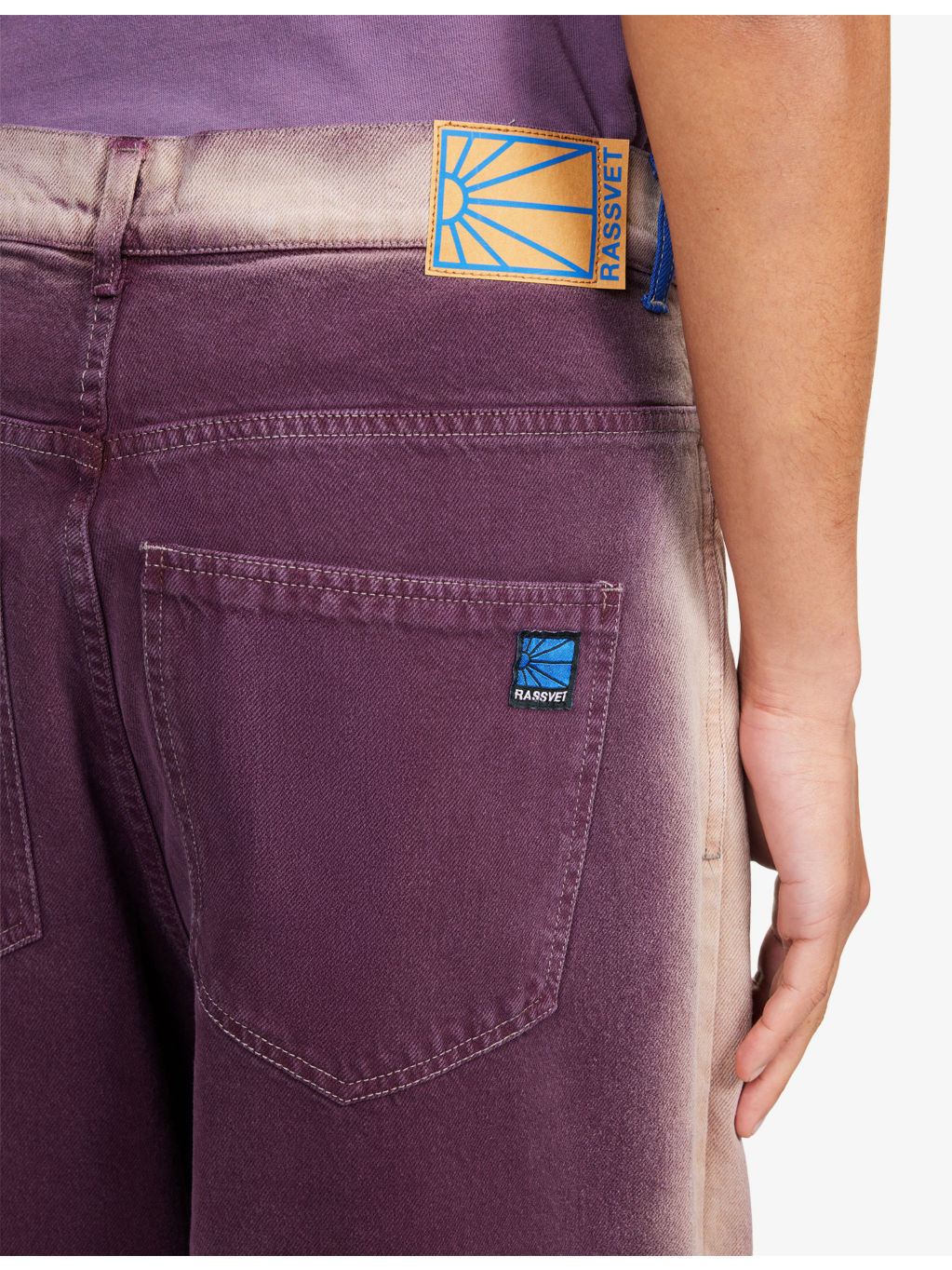 Shadow Wash Baggy Denim Jeans - 5