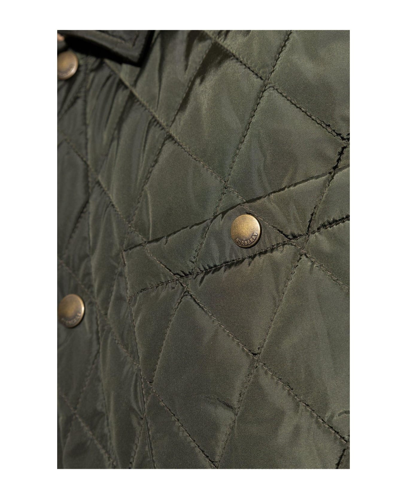 Long Sleeved Quilted Padded Jacket - 4